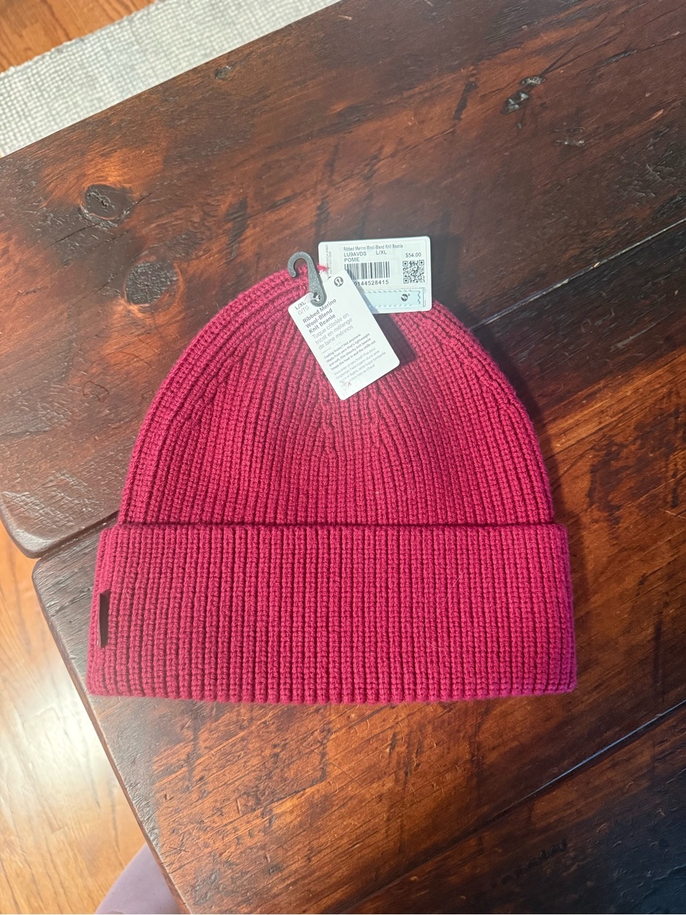lululemon athletica Ribbed Fold-Over Beanie in Berry Pink